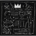 Rammellzee und K-Rob, mit Jean-Michel Basquiat, Beat Bop / Test Pressing, 1983, Nachdruck 2001, Vinylplatte, 31,1 × 31,1 cm, The Museum of Modern Art, New York. Commitee on Prints and Illustrated Books Fund, 2013, © Rammellzee Estate. Digitales Bild © The Museum of Modern Art/Lizenziert von SCALA / Art Resource, NY