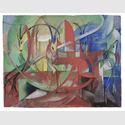 Franz Marc, Gazellen, 1913 – 1914, Tempera auf Karton, Franz Marc Museum, Kochel a. See, Dauerleihgabe aus Privatbesitz, Foto: collecto.art