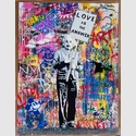 Mr. Brainwash - Einstein with Banksy Thrower