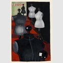 Grethe Jürgens, Schneiderpuppen, 1927,  Gouache auf Papier, 49,6 x 31,6/ 32,6 cm,  Sprengel Museum Hannover, Leihgabe  Landesmuseum Hannover; Foto:  Herling/Herling/Werner, Sprengel Museum  Hannover; © H. Jürgens-Hitz 