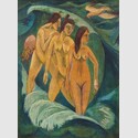 Ernst Ludwig Kirchner, Drei Badende, 1913, Öl auf Leinwand, 197,5 x 147,5 cm, Art Gallery of New South Wales, Art Gallery of New South Wales Foundation Purchase 1984, Foto: AGNSW  
