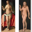 Links: Albrecht Dürer, Selbstmord der Lucretia, 1518  Rechts: Lucas Cranach d. Ä., Selbstmord der Lucretia, um 1524/30 © Bayerische Staatsgemäldesammlungen - Alte Pinakothek, München
