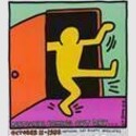Keith Haring (1958-1990), National Coming Out Day, entstanden für die 'National Gay Rights Advocates', New York, USA, 1988, Offsetlithografie, 66 x 58,4 cm, © Keith Haring Foundation