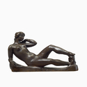 Aristide Maillol: Femme couchée (Monument à Cézanne) [Liegende Frau (Hommage an Cézanne)], 1908, Bronze, 18 x 31 x 18 cm, Privatsammlung, Villa Flora,  Winterthur, Foto: Reto Pedrini, Zürich