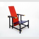 G. T. Rietveld: Red Blue Chair, 1918, © Ernst Moritz/VG Bild-Kunst, Bonn 2017
