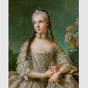Prinzessin Maria Isabella von Parma (1741–1763), Gemahlin von Joseph II.. Kunsthistorisches Museum Wien. Jean Marc Nattier d. J, 1758 datiert. Gemälde. © KHM–Museumsverband Wien