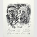 Bernhard Heisig, Skizze zu: Grimmelshausen, Die Landstörzerin Courasche, 1969, Tusche, 29 x 21 cm, © VG Bild-Kunst Bonn
